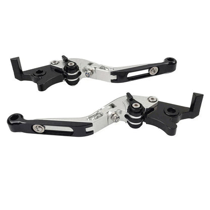 CNC Extendable Brake Clutch Levers for Yamaha YZF R1 (2009-2014) Silver