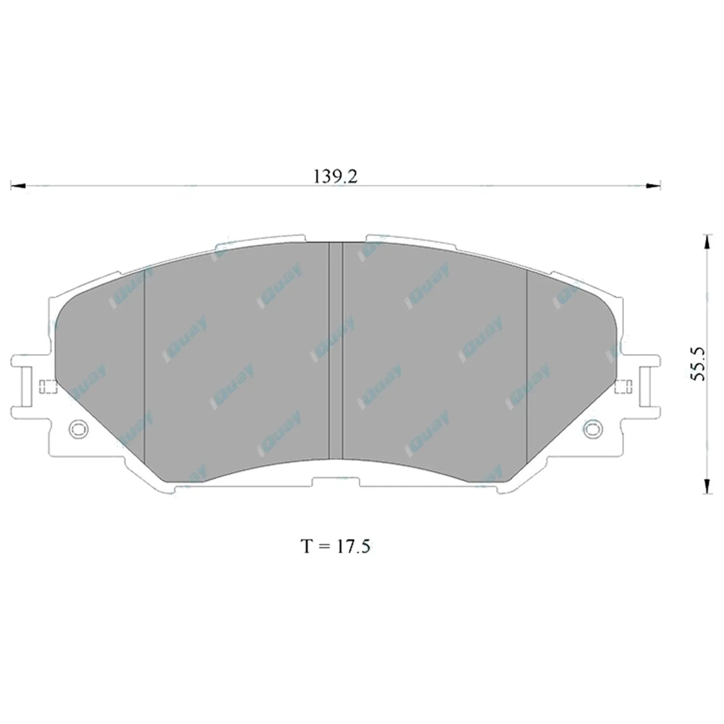 Front Disc Rotors & Bremtec Brake Pads for Toyota Corolla ZRE152 ZRE153 ZRE182 (2007-2018)
