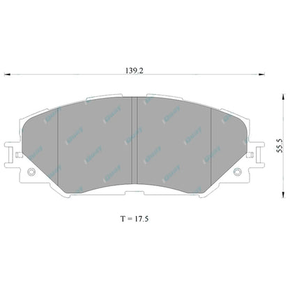Front Disc Rotors & Bremtec Brake Pads for Toyota Corolla ZRE152 ZRE153 ZRE182 (2007-2018)