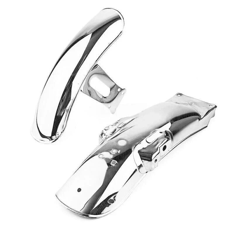 Universal Motorcycle Retro Front & Rear Fender Mud Guards for Bikes