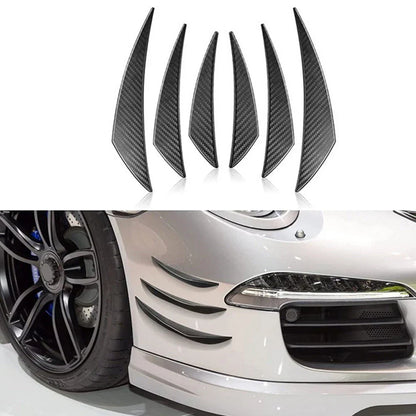Spoiler Canards / 6pcs 6x / Front Bumper Decal Car Lip Splitter Sticker for Car