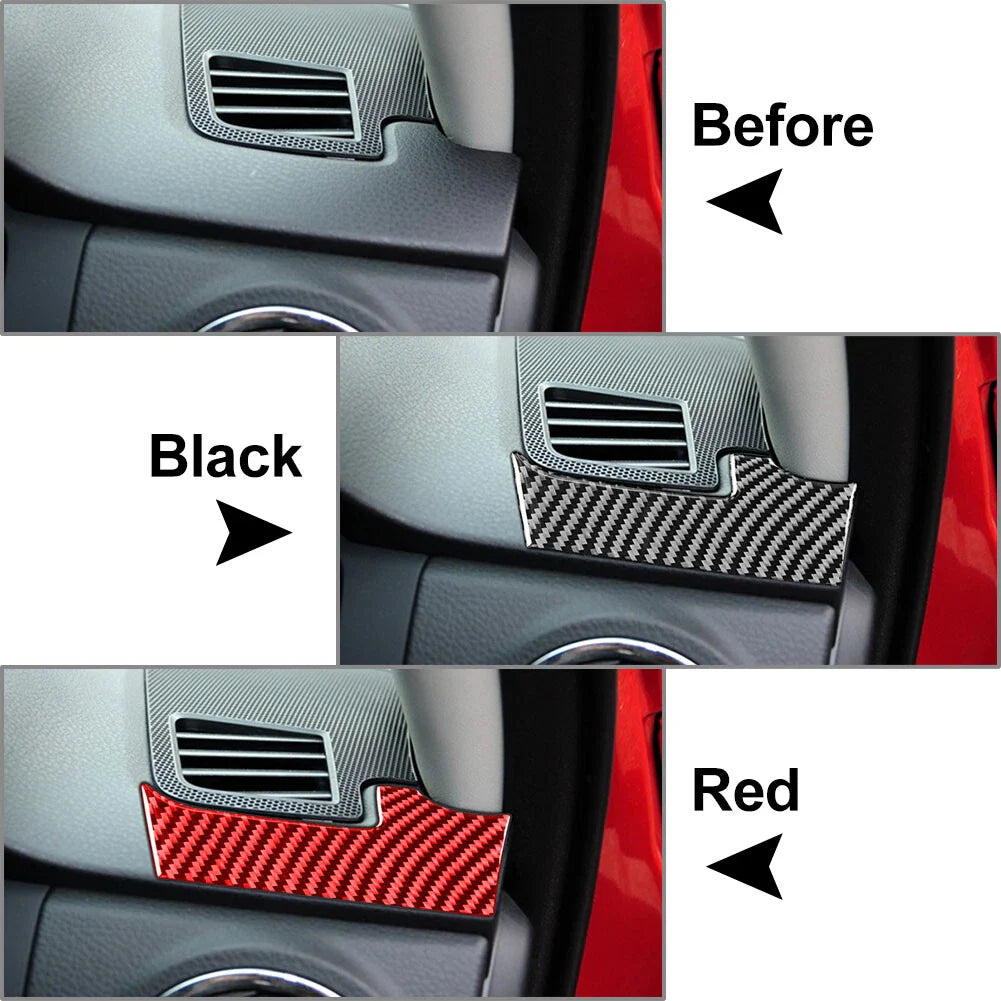 RHD Carbon Fiber Dashboard Air Outlet Cover Trim for Toyota Tundra (2014-2021)