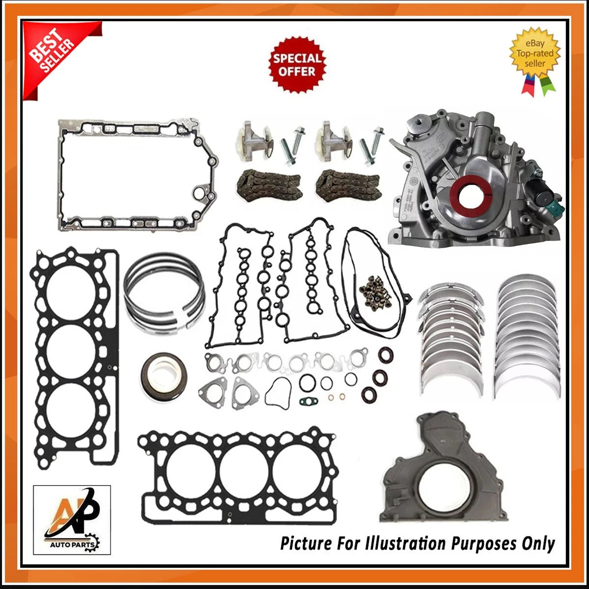 Engine Bearings and Rebuild Kit for Land Rover Velar 3.0 Diesel (2018–2023)