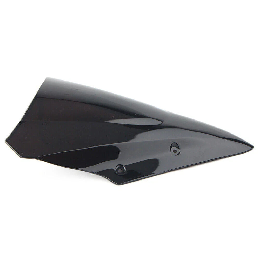 Black Dual Bubble Windscreen for Kawasaki Ninja 650 EX650 ER6F (2017-2019)