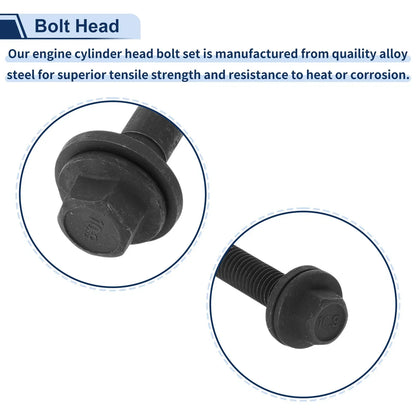 Engine Cylinder Head Bolt Set for Dodge Challenger 6.2L V8 (2015-2020)
