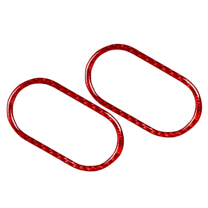 Carbon Fiber Red Interior Door Handle Bowl Cover for Audi TT (2001-2006)