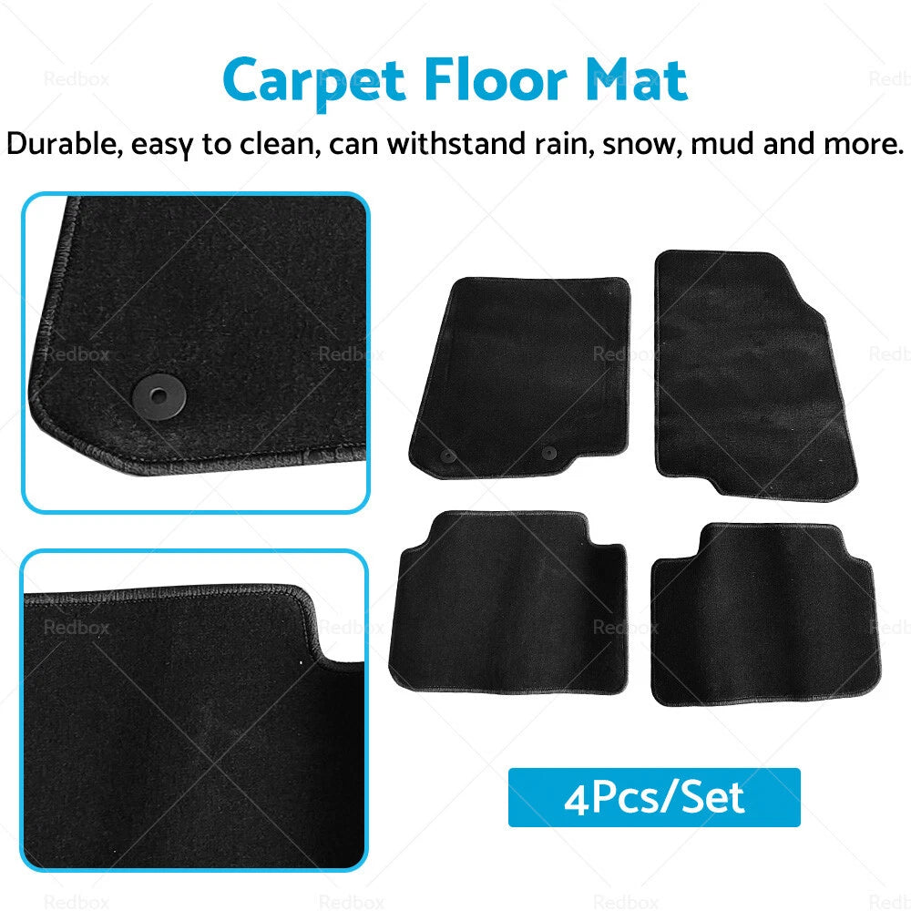 4 x Carpet Floor Mats for Ford Falcon FG XR6 XR8 MK1 XR Series (2008-2016)