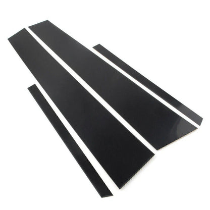4 x Black Door Trim Pillar Post Covers for VW Jetta (2012-2018)