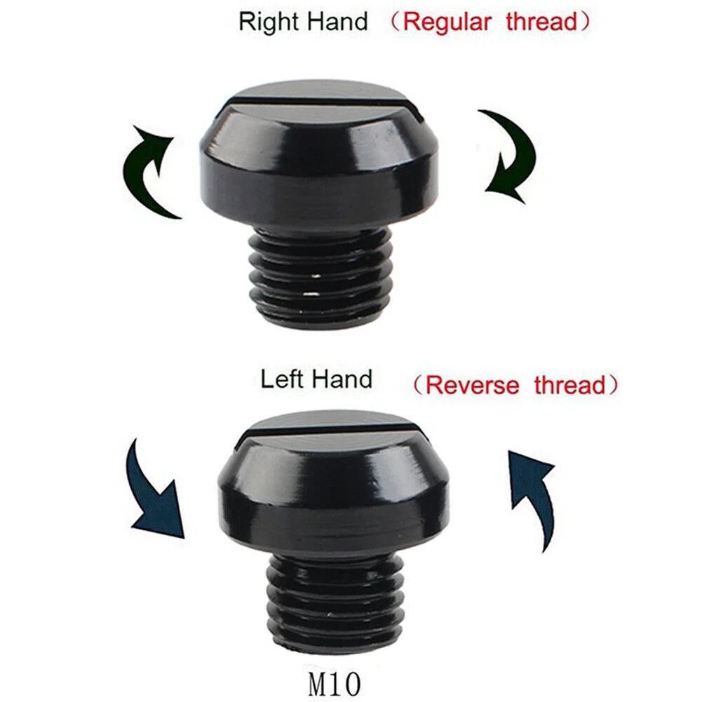 4PCS M10 Motorcycle Mirror Hole Blanking Plugs Screws Caps