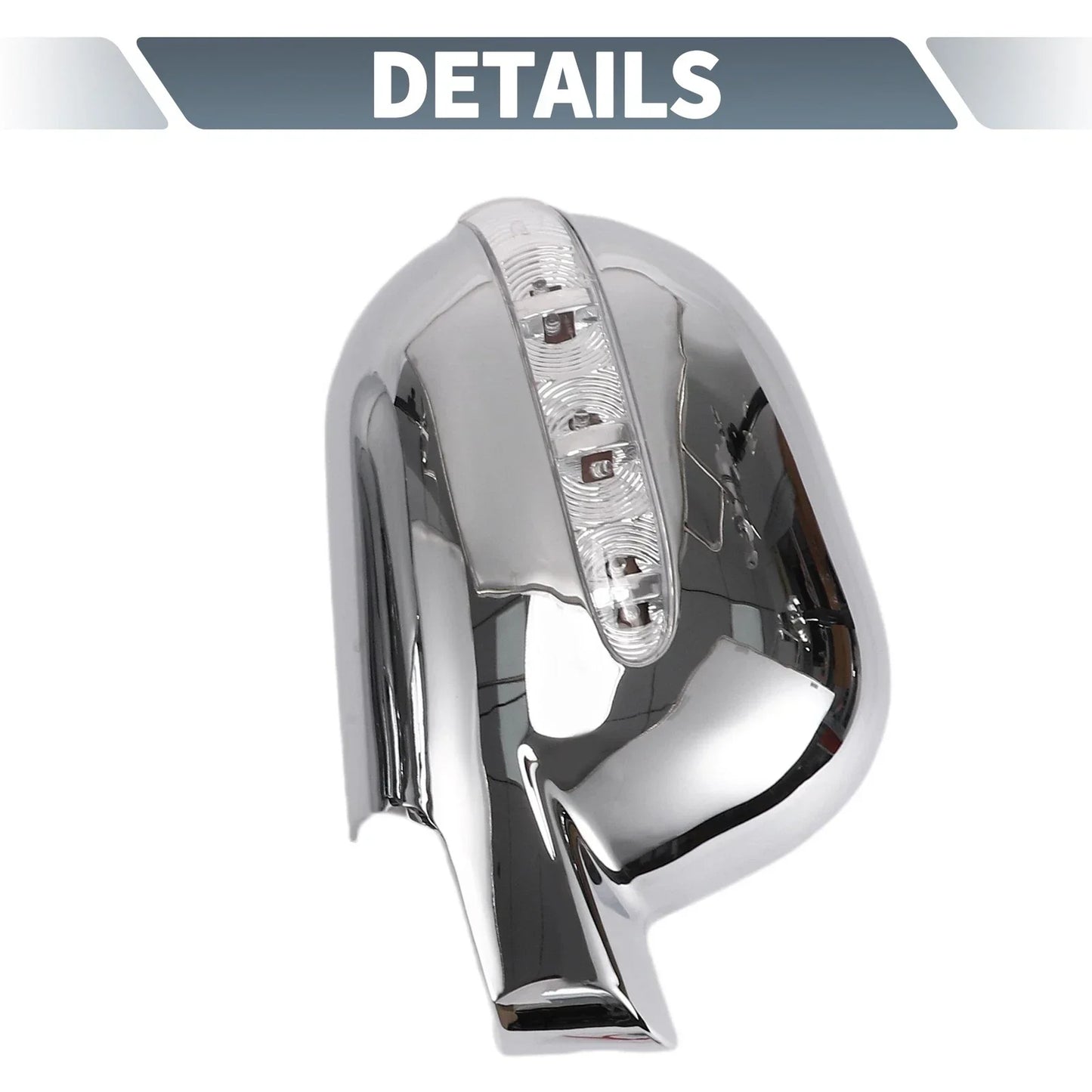 Rearview Mirror Cover Overlay Chrome Plated for Mercedes-Benz M Class (1998-2005)