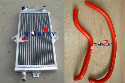 Aluminum Radiator & Blue Hose for Suzuki LT250R (1985-1992)