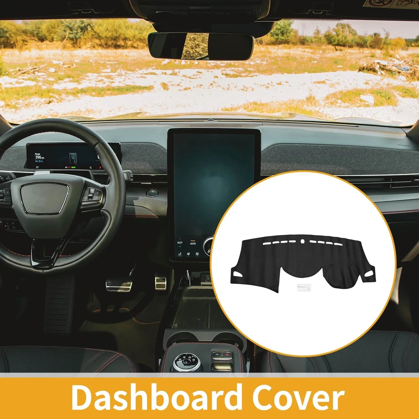Dashboard Cover for Hyundai Elantra 2012-2017 Black 1 x Anti-Slip