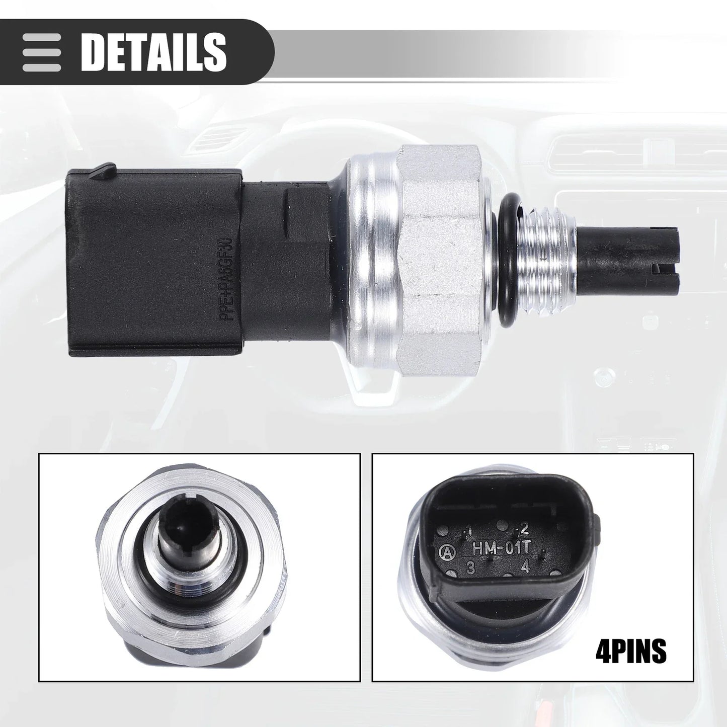 A/C Pressure Transducer Valve Sensor for Mercedes-Benz C230 (2003-2010)