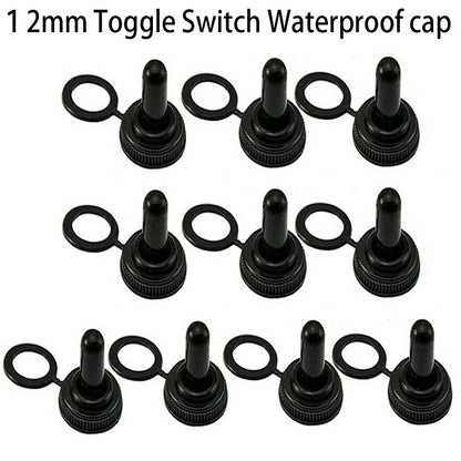 10x Toggle Switch Cover 12mm Rubber Thread Accessories