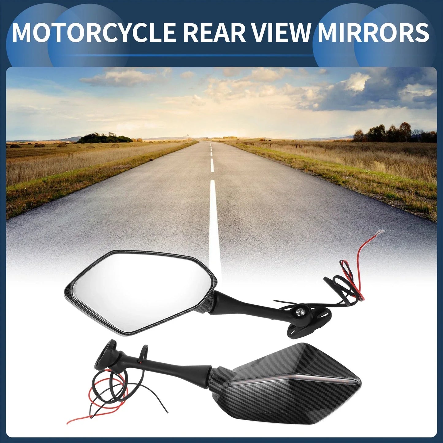 Rear View Mirrors for Suzuki GSX-R600 GSX-R750 2003-2017 Aluminum (2 x)