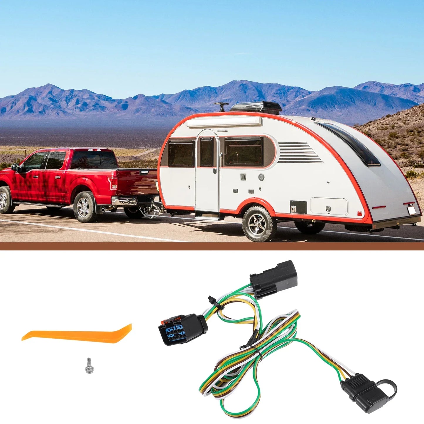 4-Pin Trailer Wiring Harness Kit for Dodge Ram 3500 (2010)