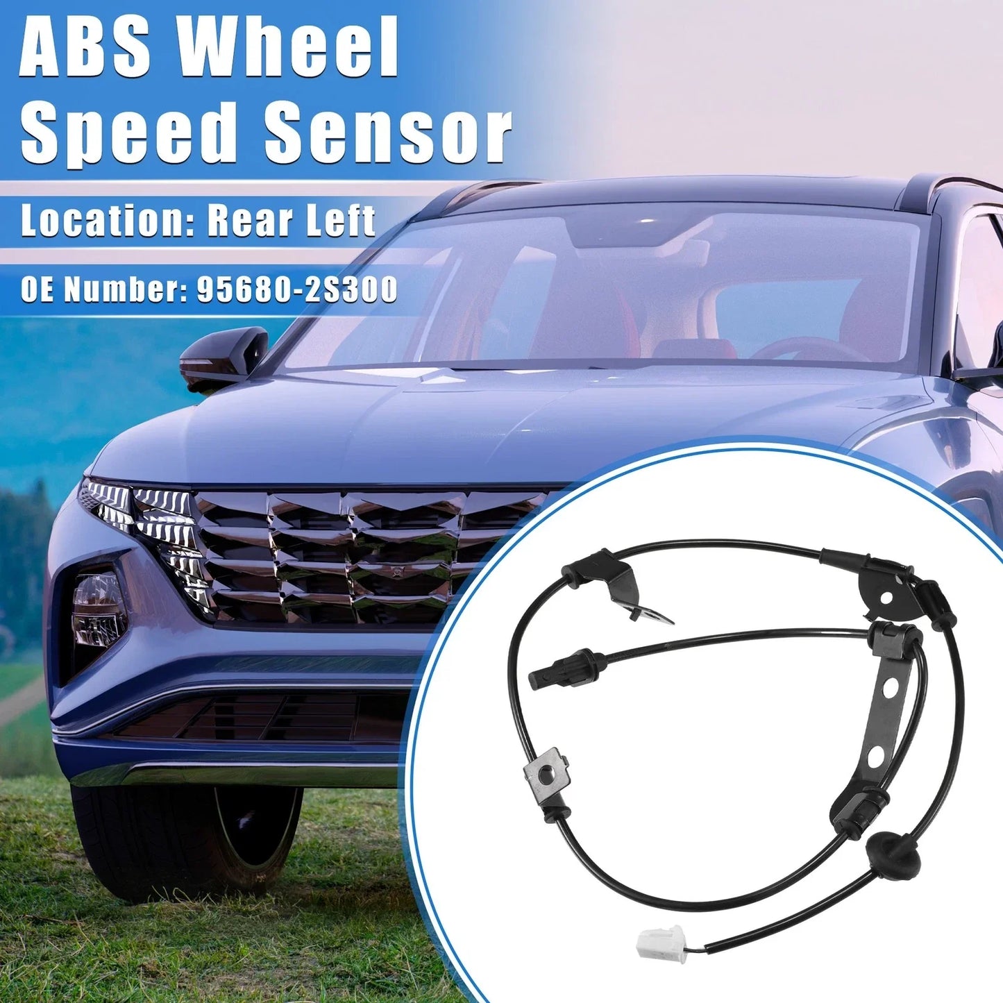 ABS Wheel Speed Sensor for Hyundai Tucson Rear Left Side (2010-2015)