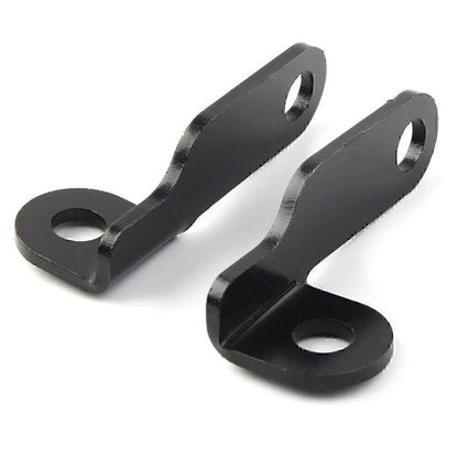 Black Fork Clamp Turn Signal Light Mounts for Harley Motorcycle