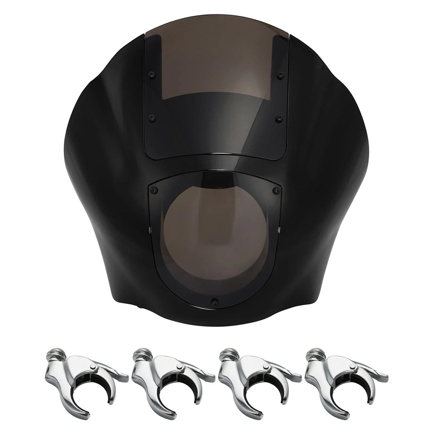Quarter Fairing Smoke Windshield & 49mm Fork Clamps for Harley Sportster 48