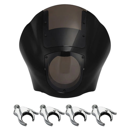 Quarter Fairing Smoke Windshield & 49mm Fork Clamps for Harley Sportster 48