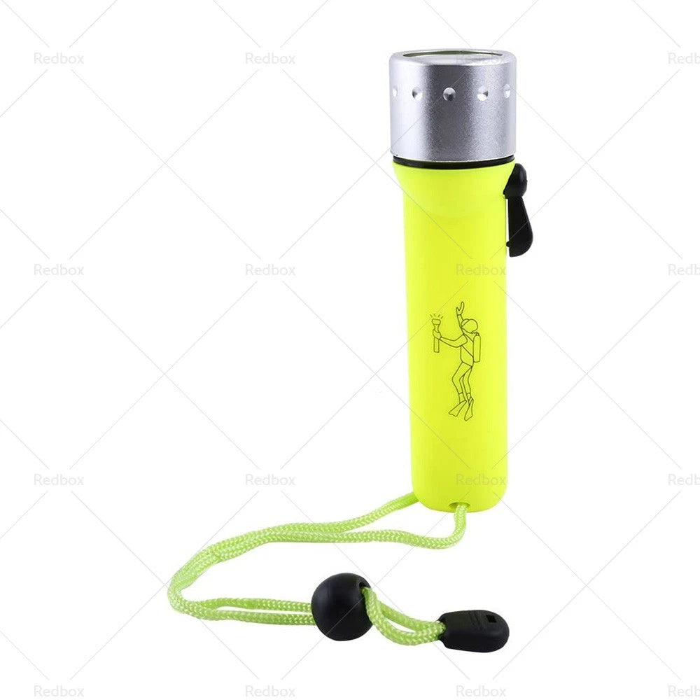 180Lm LED Waterproof Scuba Diving Flashlight Torch Light