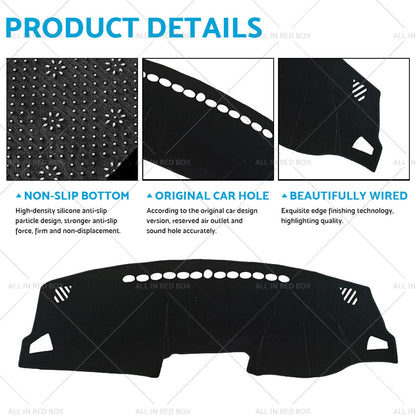 Non-Slip Dash Mat for Haval H2 Premium City LUX 2015-2020 2WD Black