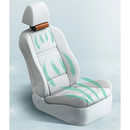 Heavy Duty Car Seat Cushion Fan for Ventilation - USB Headrest Cooler
