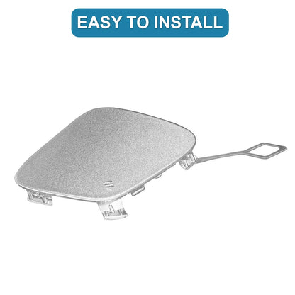 Front Bumper Tow Hook Cover for Mercedes-Benz E250 (2014-2015) Silver Tone