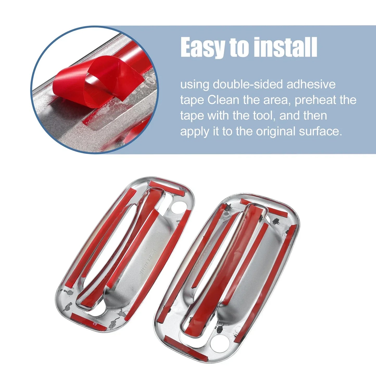 Exterior Door Handle Cover for Chevrolet Tahoe (2000-2006) - 2 x Keyhole