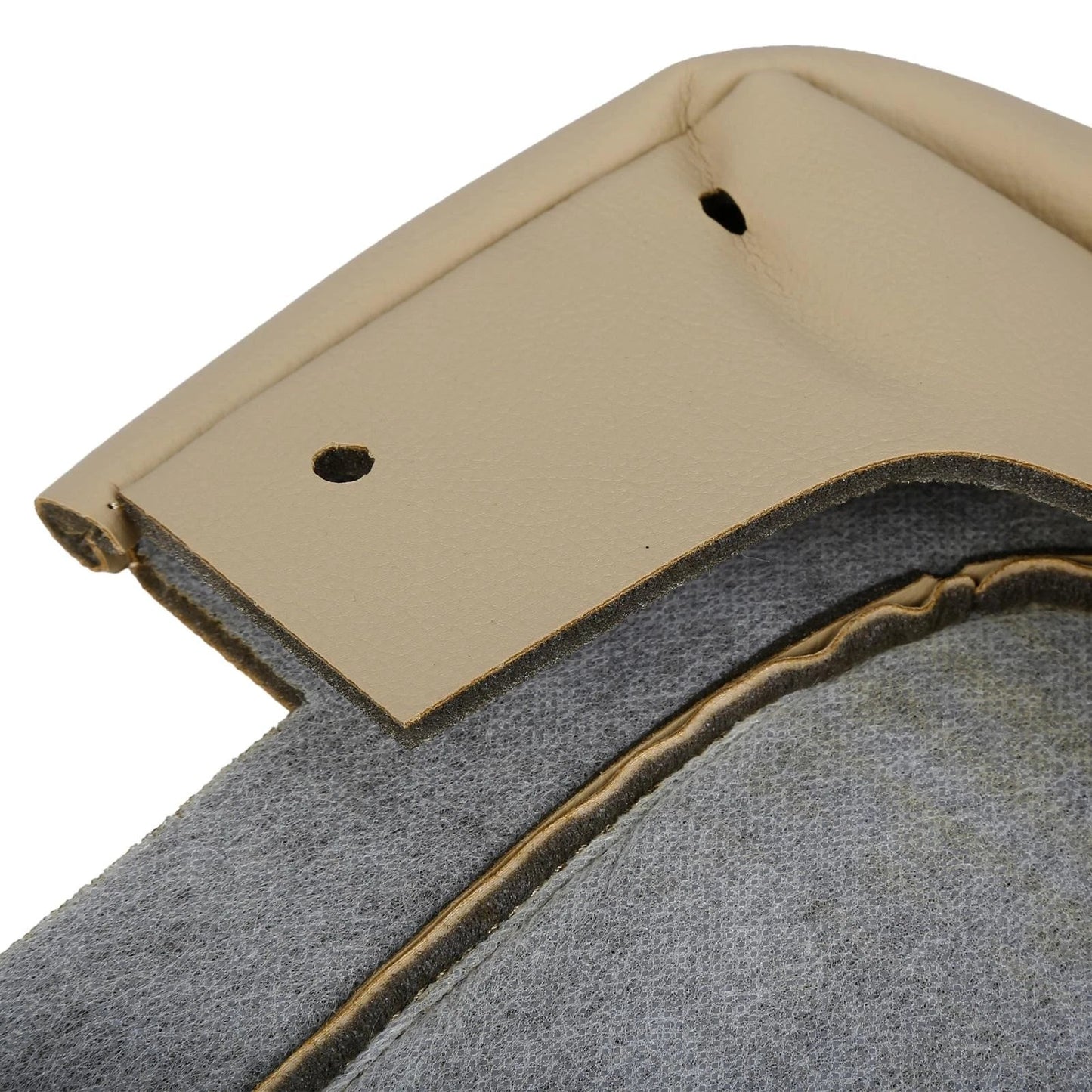 Dodge Ram Console Lid Armrest Cover Microfiber Leather Beige (2013-2018)