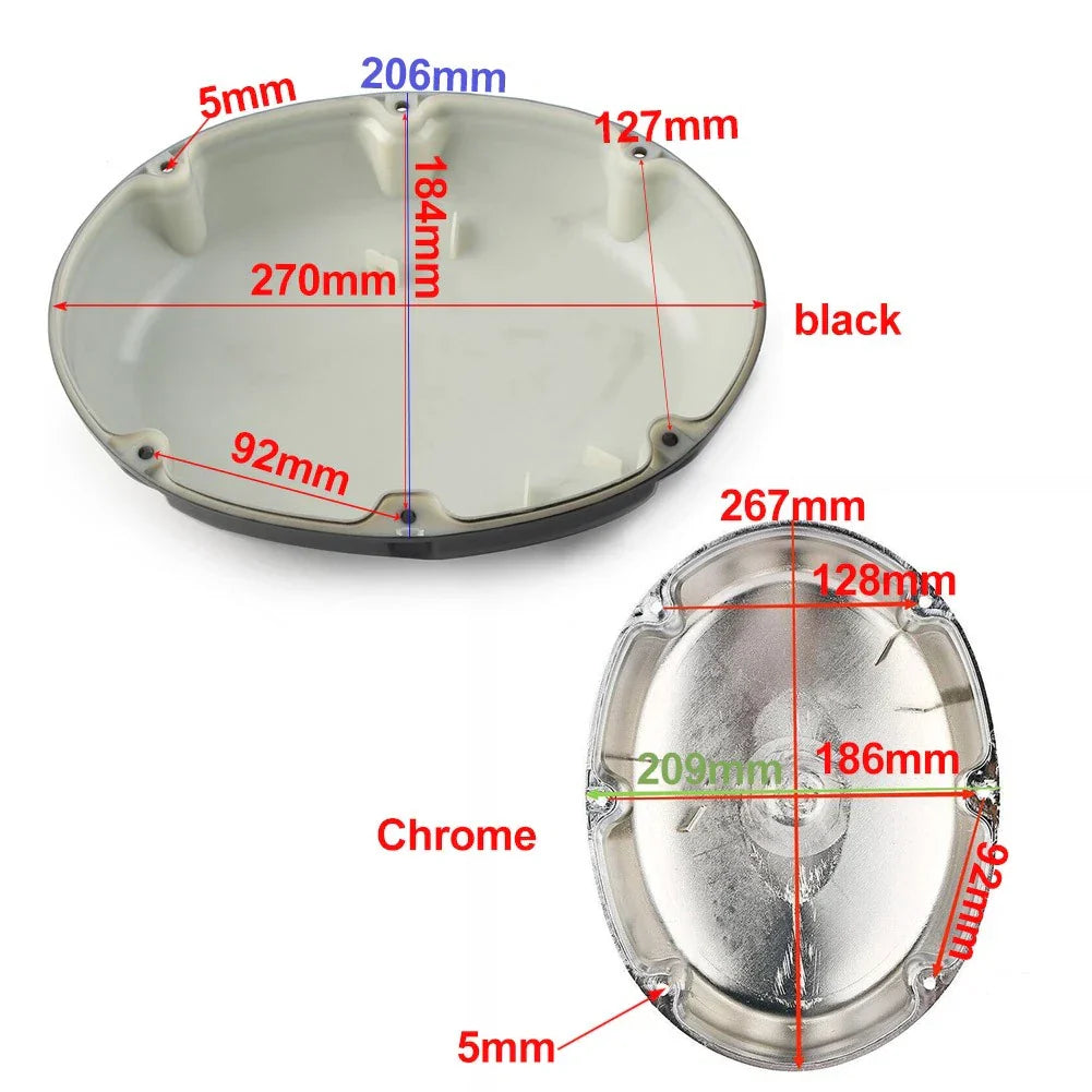 Air Intake Cleaner Filter Cover Chrome for Honda Shadow ACE VT400 VT750 (1997-2003)