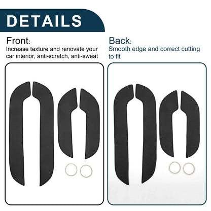 Car Door Anti Kick Pad Sticker Protector for Lexus NX300 (2015) - Black Set