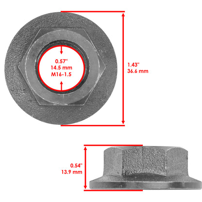 50 In Deck Blades Replacement with Nuts for Cub Cadet (2004–2010)