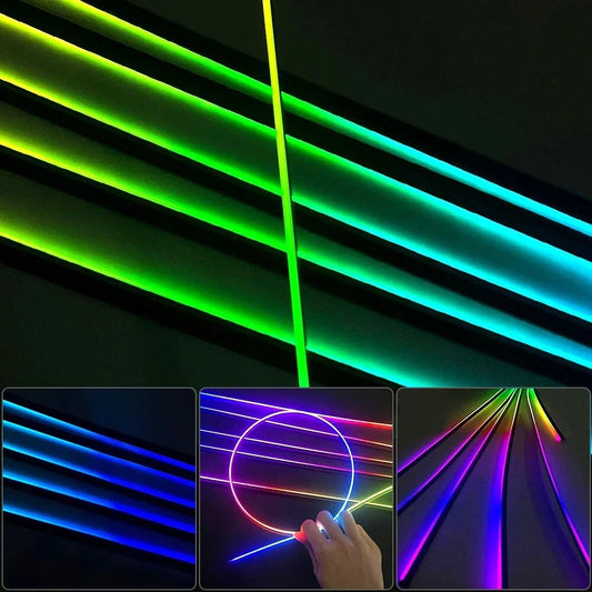 14 In 1 RGB LED Car Symphony Light Remote Acrylic Strip for All Models