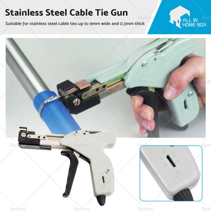 Stainless Steel Cable Tie Gun Tool Automatic Tightener Cutter