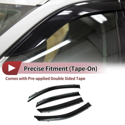 Window Deflectors for Honda Civic Hatchback 2016-2021 Side Vent Visors 1 Set