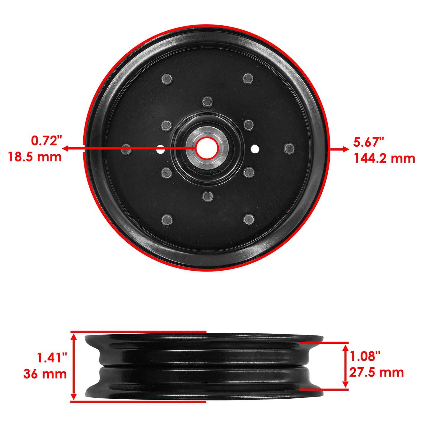 Deck Pulley Replacement for Hustler Raptor SD Raptor SDX (2014–2018)
