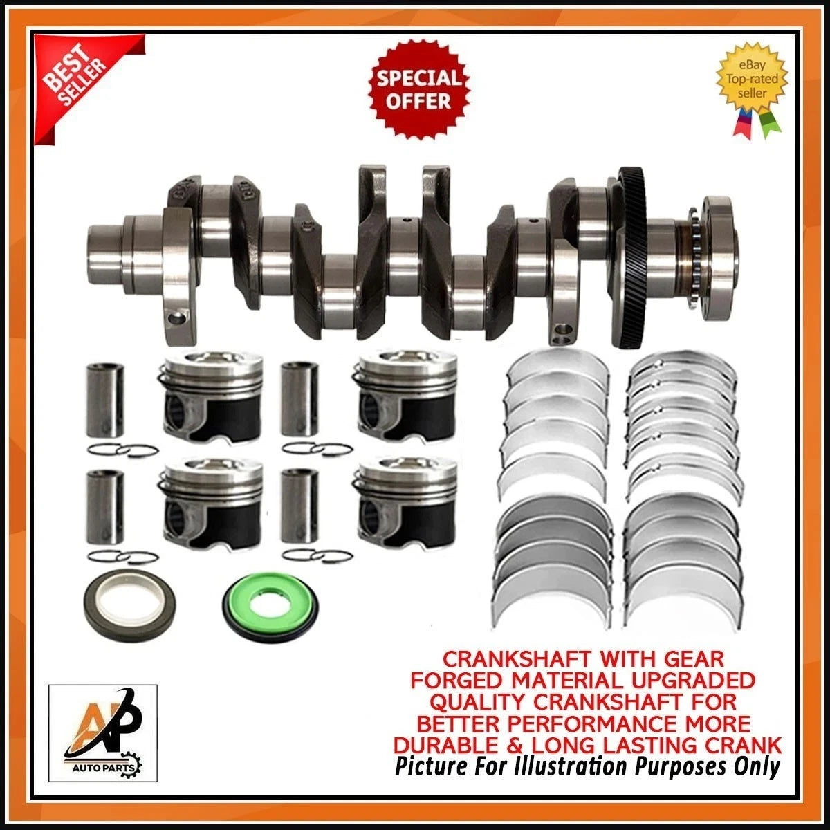 Engine Rebuild Kit for Land Rover Discovery 2.0 D (204DTA) (2017–2019)