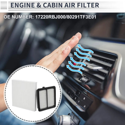Engine Cabin Air Filter Combo for Honda Insight 1.3L (2010-2014)