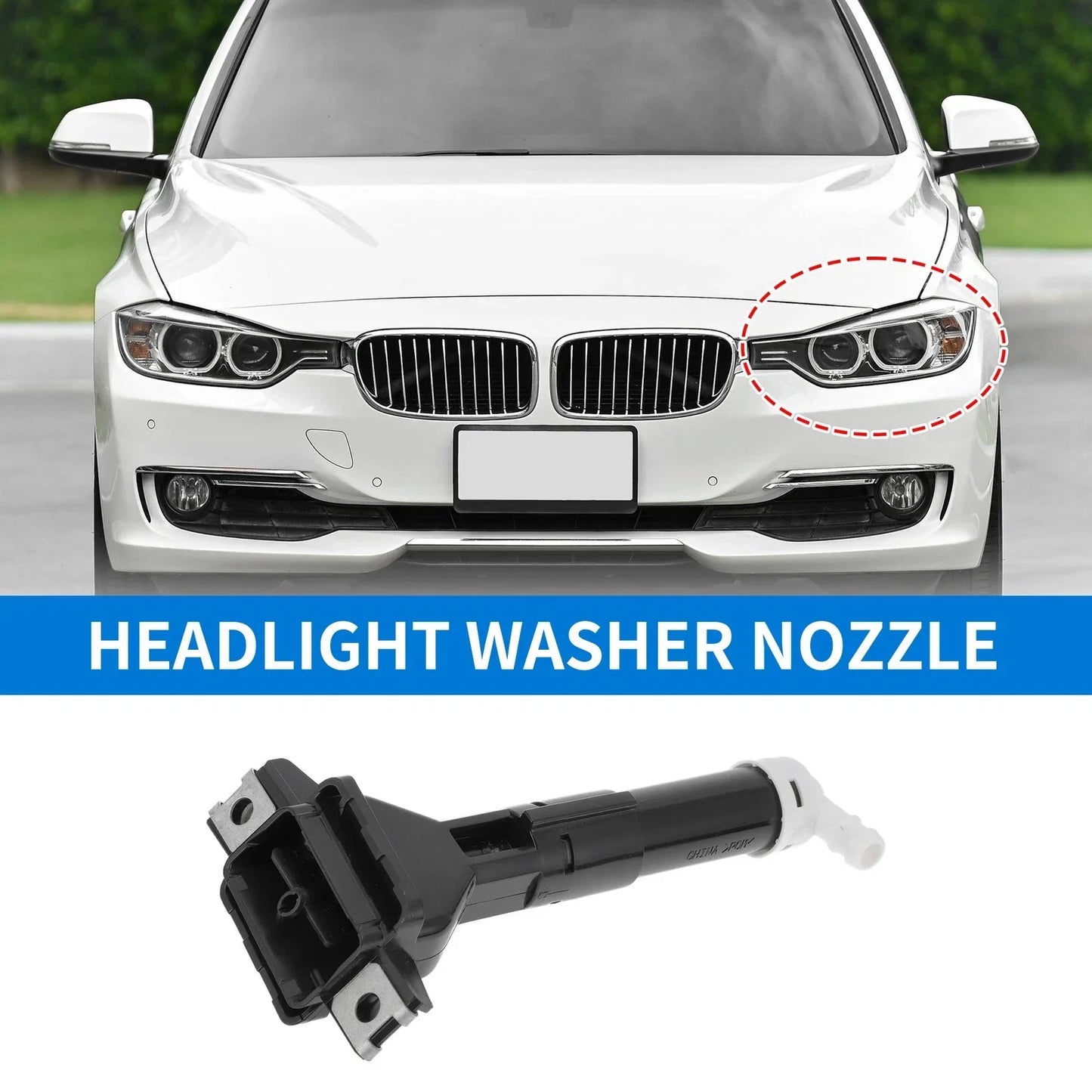 Front Driver Side Headlight Washer Nozzle for Honda CR-V (2012-2018)
