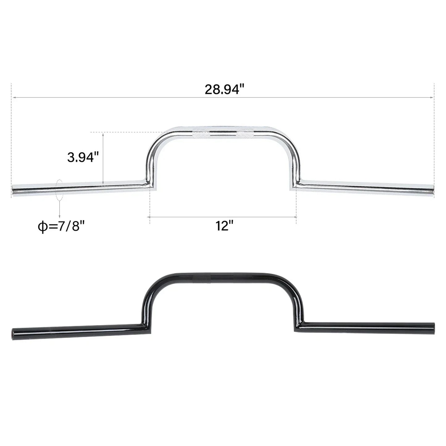 7/8" Cafe Racer Handlebar for Honda CB GS XS 650 750 850 900
