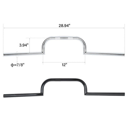 7/8" Cafe Racer Handlebar for Honda CB GS XS 650 750 850 900