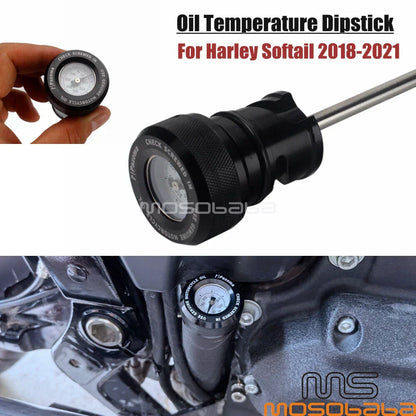 Oil Temperature Dipstick 50-350��F for Harley Softail Slim, Sport Glide (18-21)