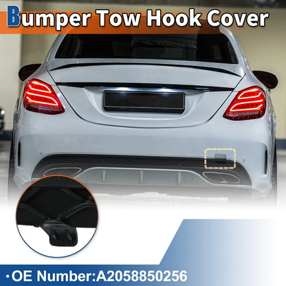 Rear Bumper Tow Hook Cover for Mercedes-Benz W205 (2015-2021) Moon Grey