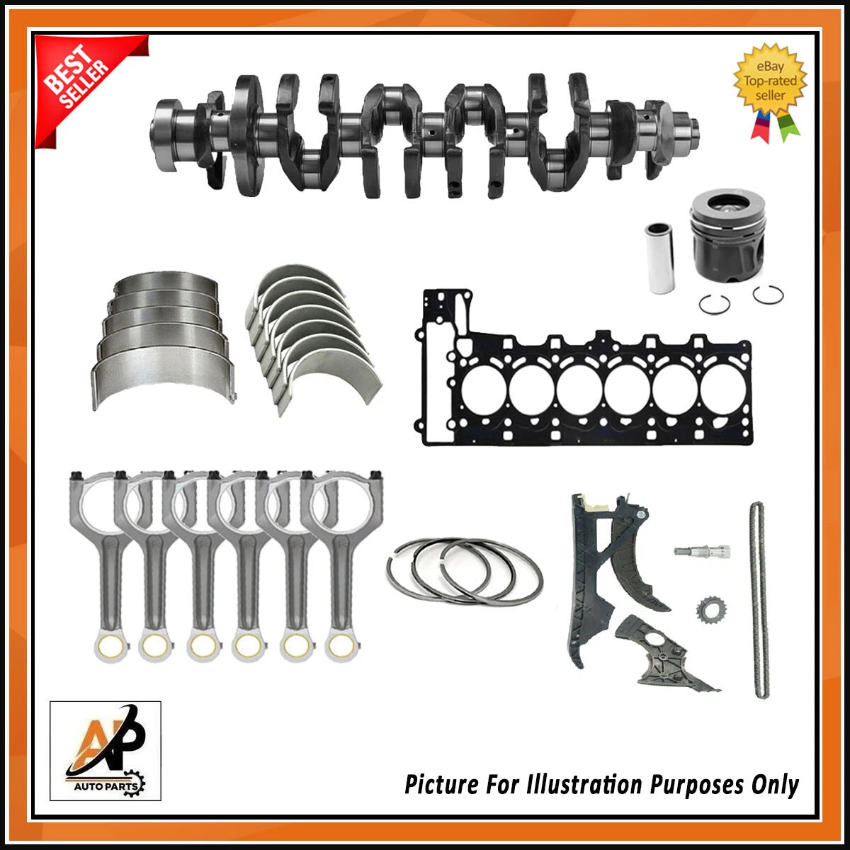 Crankshaft Engine Rebuild for BMW 135i 335i 535i 3.0 N54 Petrol (2008–2013)