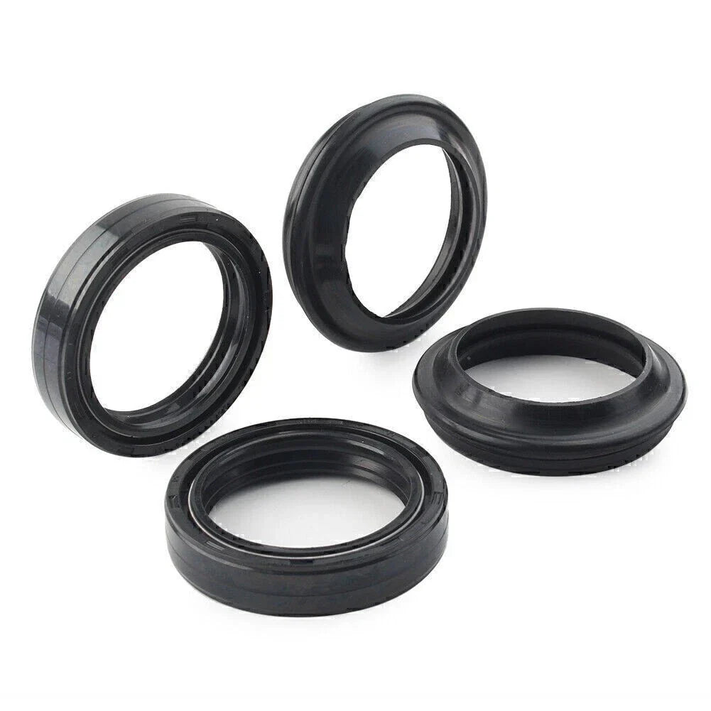 4 x Black Oil Seals Dust Seals for Front Fork Damper Shock Absorber (50-63)