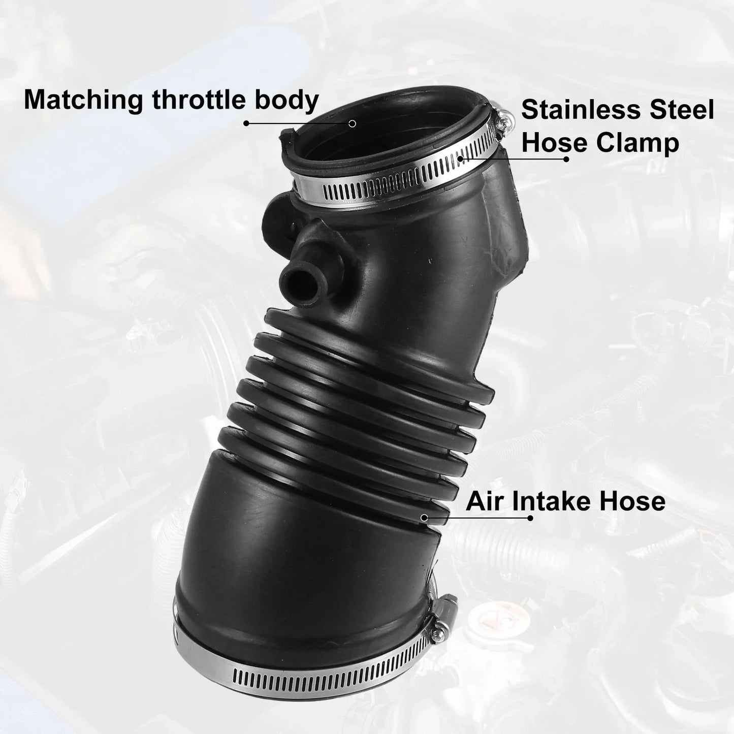 Air Cleaner Intake Hose Tube with Clamps for Honda Odyssey 3.5L (2005-2006)