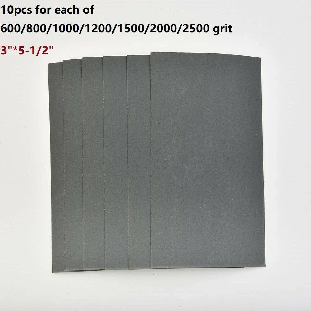 70 x Sandpaper 3x5.5 for COMBO 600/800/1000/1200/1500/2000/2500