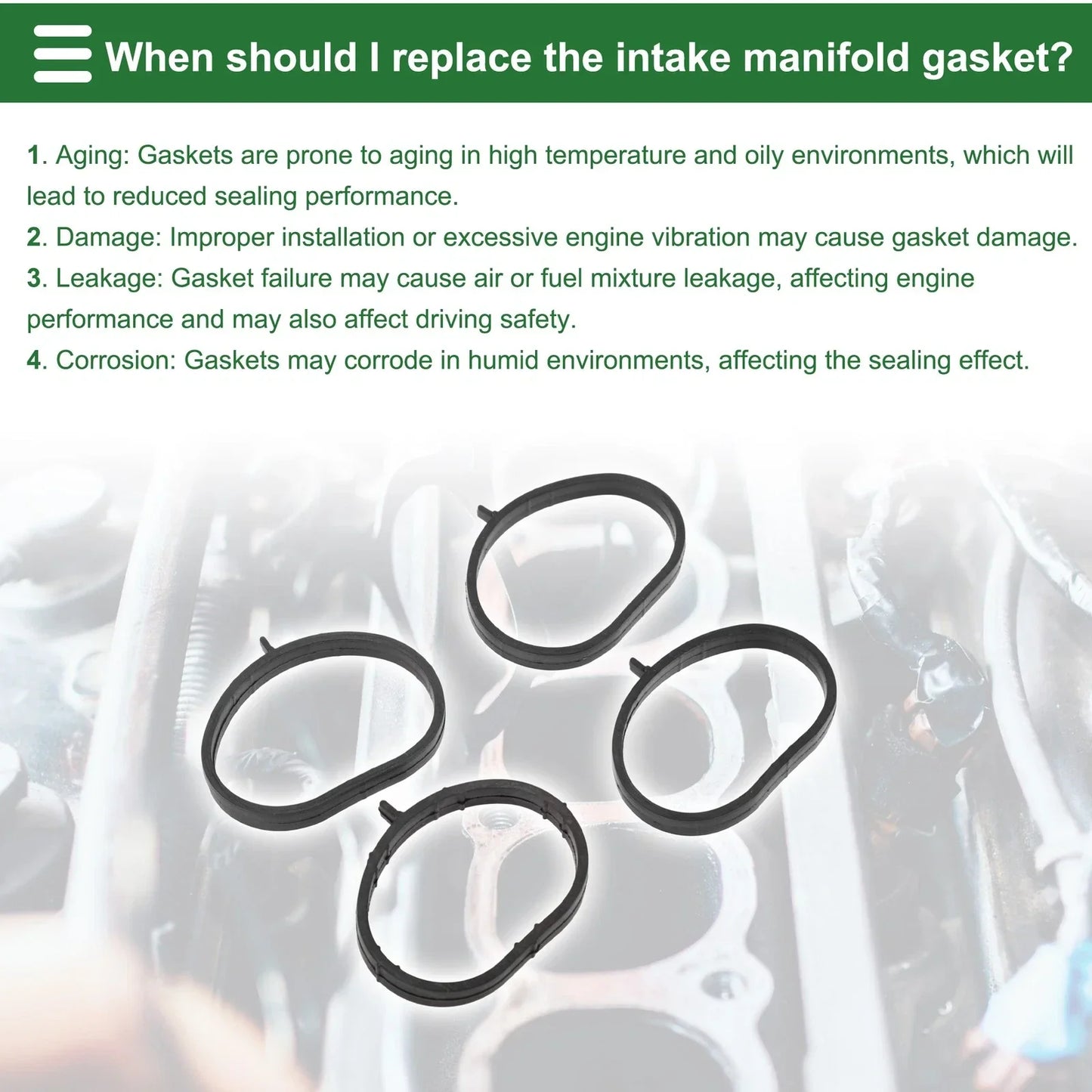 Engine Intake Manifold Gasket for Hyundai Accent (1994-2000)