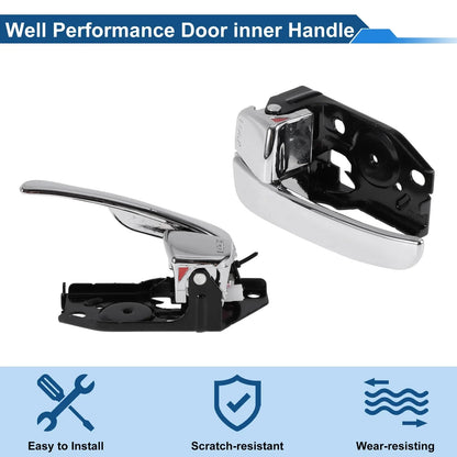 Interior Door Handle for Hyundai Sonata 2001-2005 Black Chrome